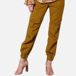 Alfani Women's Joggers in Mustard Brown